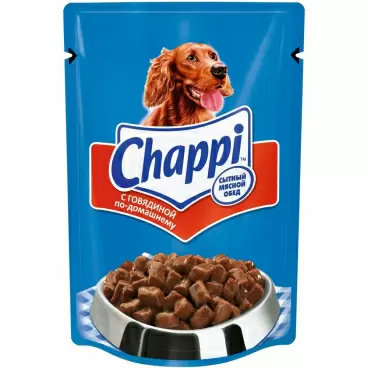 Изображение товара Корм Влажный для Собак Chappi Говядина по-Домашнему 85г