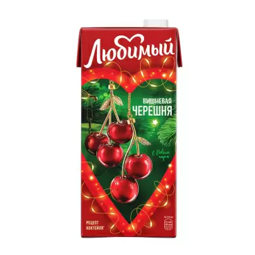 Изображение товара Напиток Сокосодержащий Любимый Вишневая Черешня 0,95л