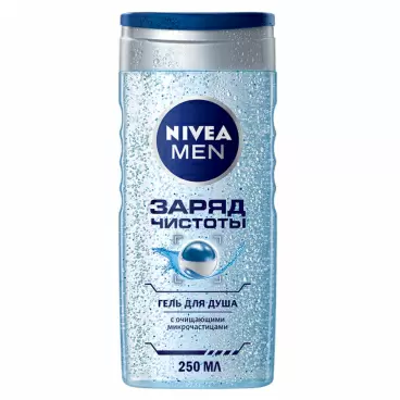 Изображение товара Гель для Душа Nivea Заряд Чистоты 250мл Изображение товара Гель для Душа Nivea Заряд Чистоты 250мл