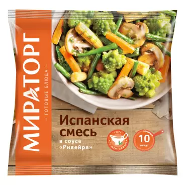 Изображение товара Смесь Овощная Мираторг Испанская в Соусе Ривейра 400г