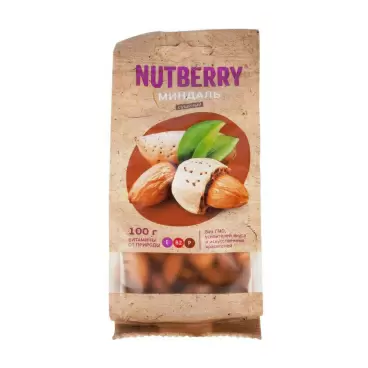 Изображение товара Миндаль Nutberry Сушеный 100г