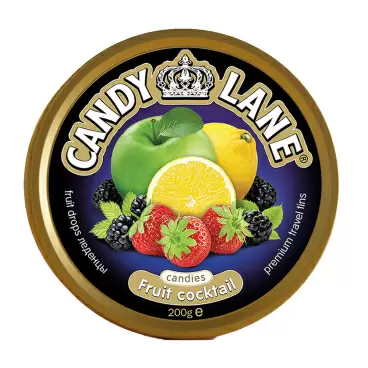 Изображение товара Леденцы Candy Lane Фруктовый Коктейль 200г ж/б