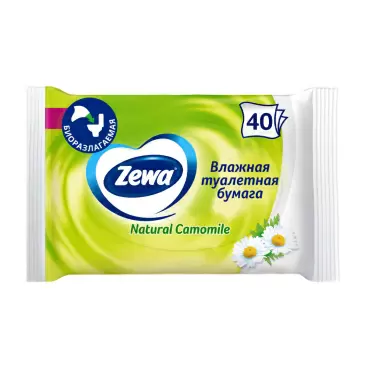 Изображение товара Туалетная Бумага Влажная Zewa Ромашка 40шт