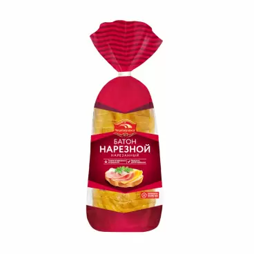 Изображение товара Батон Черемушки в Нарезке Высший Сорт 400г