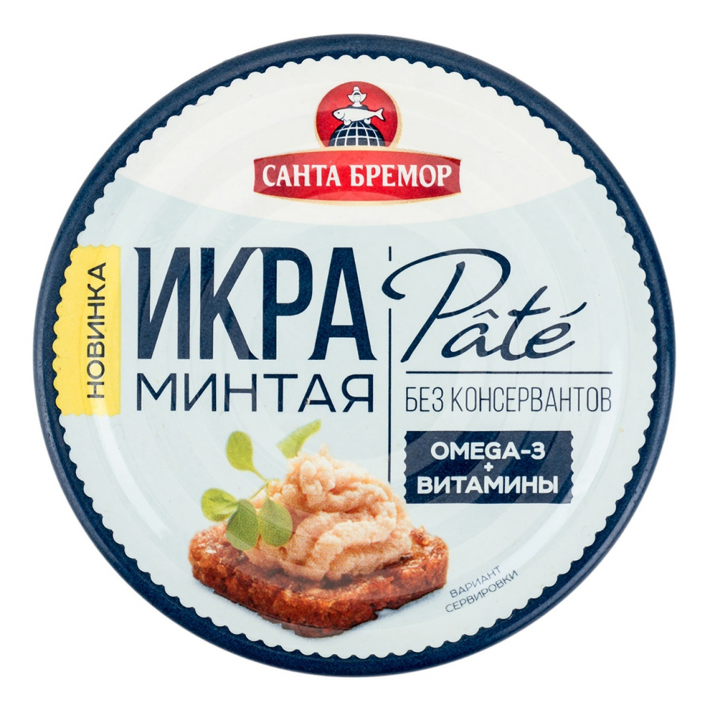 Купить икра минтая санта бремор pate 90г ж/б с доставкой на дом в магазине  SPAR