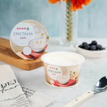 Изображение товара Сметана SPAR 20% 180г