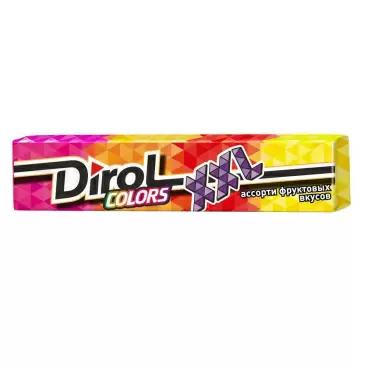 Изображение товара Жевательная Резинка Dirol Colors XXL Ассорти Фруктов 19г