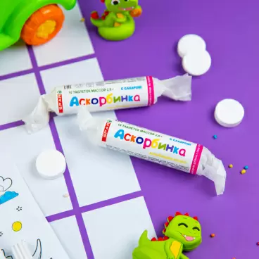 Изображение товара Аскорбинка SPAR с Сахаром 30г