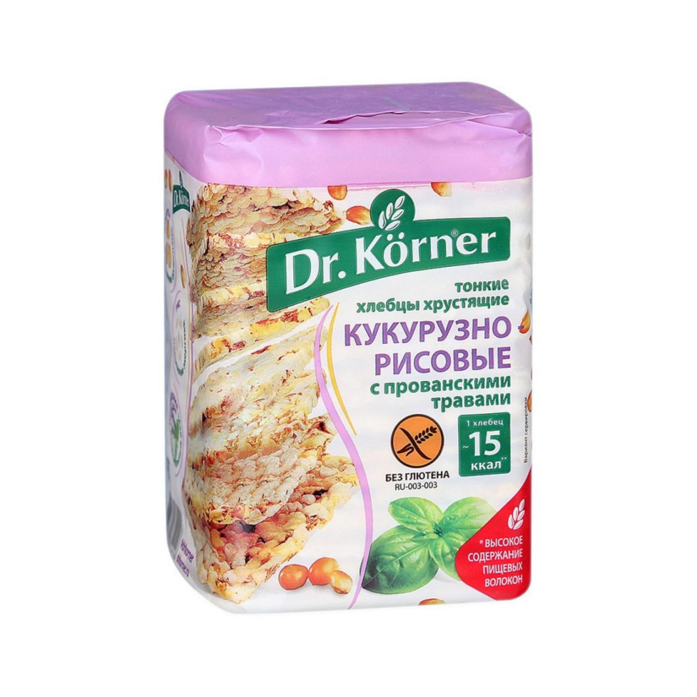 Купить хлебцы dr.korner тонкие прованские травы 100г с доставкой на дом в  магазине SPAR