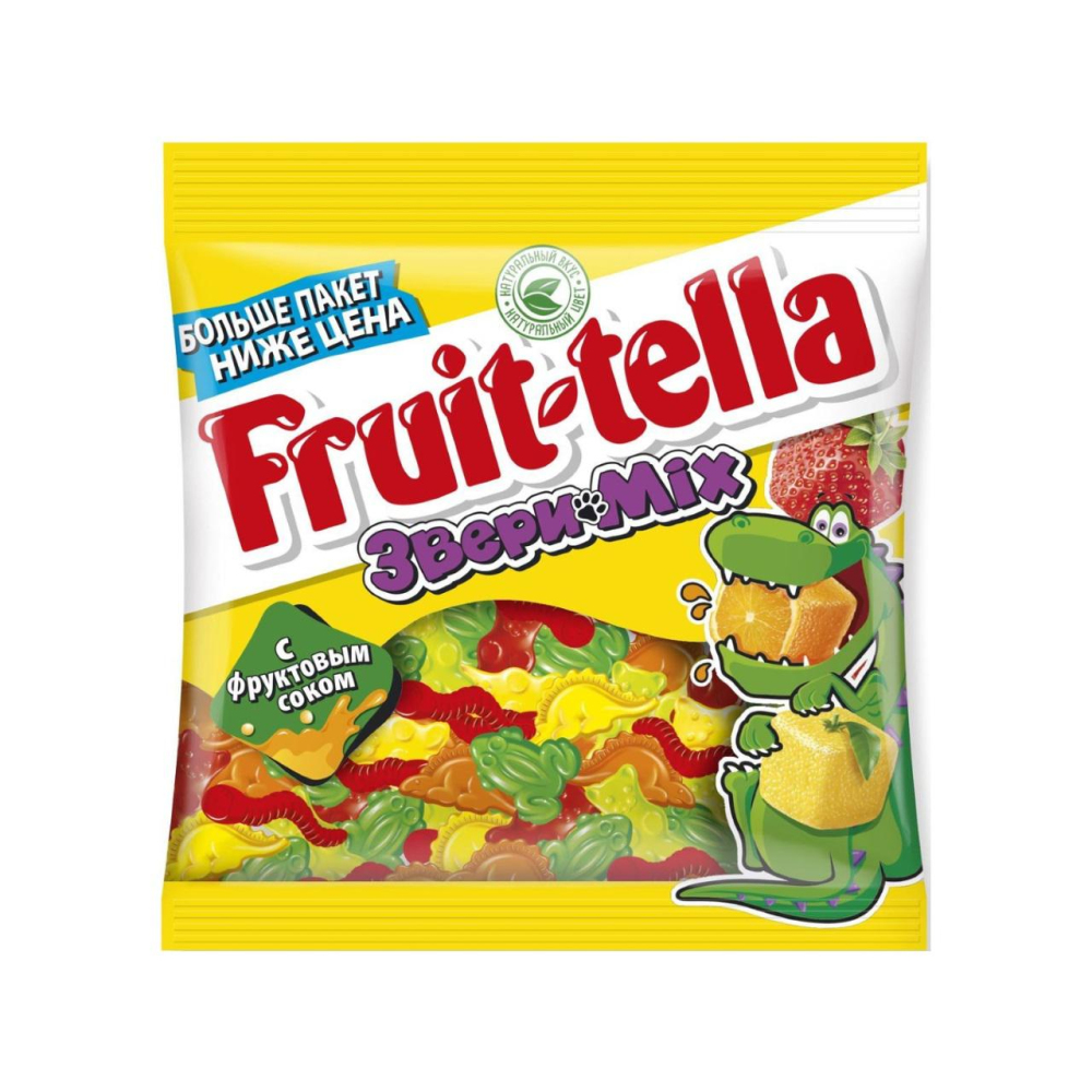 Изображение товара FRUIT-TELLA Звери Микс мармелад 150 г