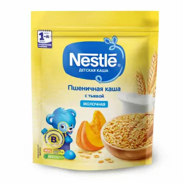 Изображение товара Каша Молочная Nestle Пшеничная Тыква 220г Изображение товара Каша Молочная Nestle Пшеничная Тыква 220г