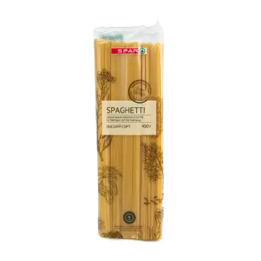 Изображение товара Макаронные Изделия SPAR Спагетти 450г