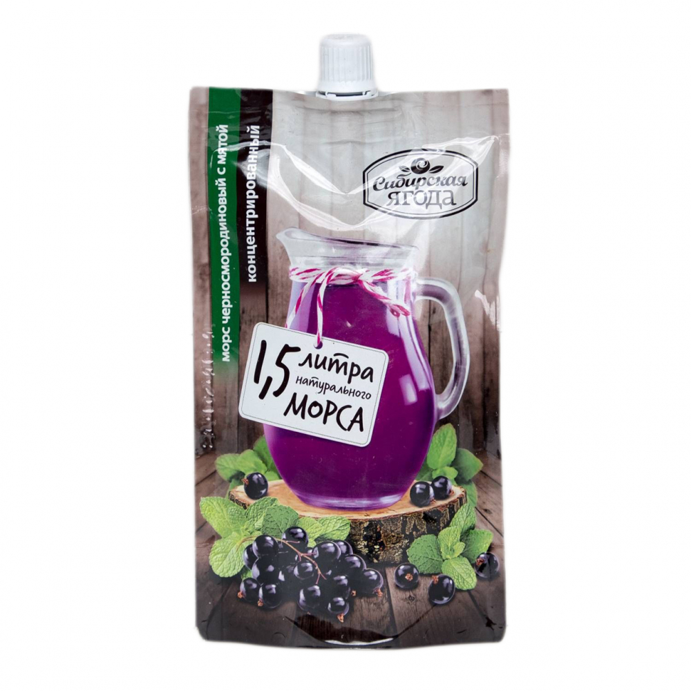 Изображение товара Морс Сибирская Ягода Черносмородиновый с Мятой 200мл