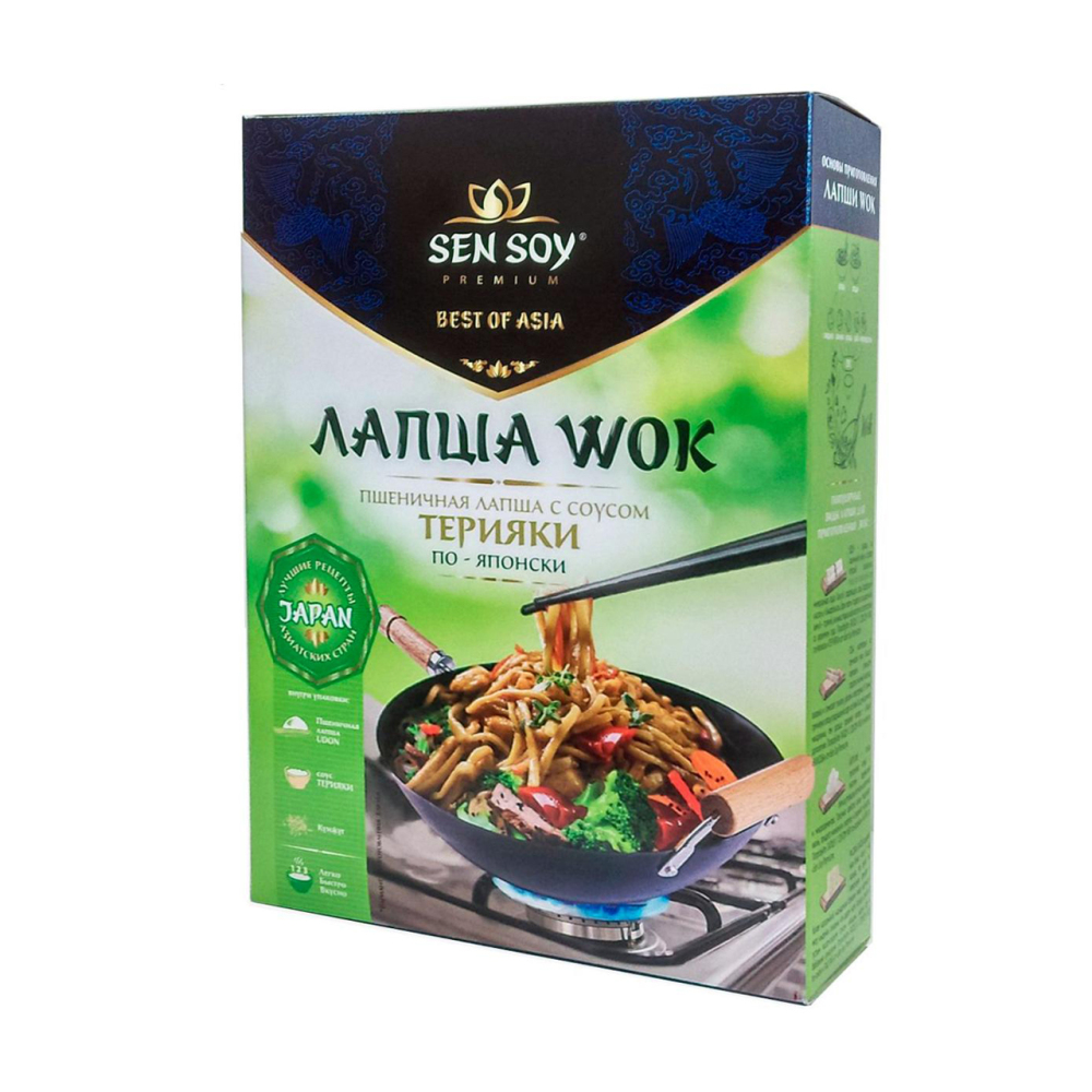 Купить лапша пшеничная wok по-японски sen soy 235г с доставкой на дом в  магазине SPAR