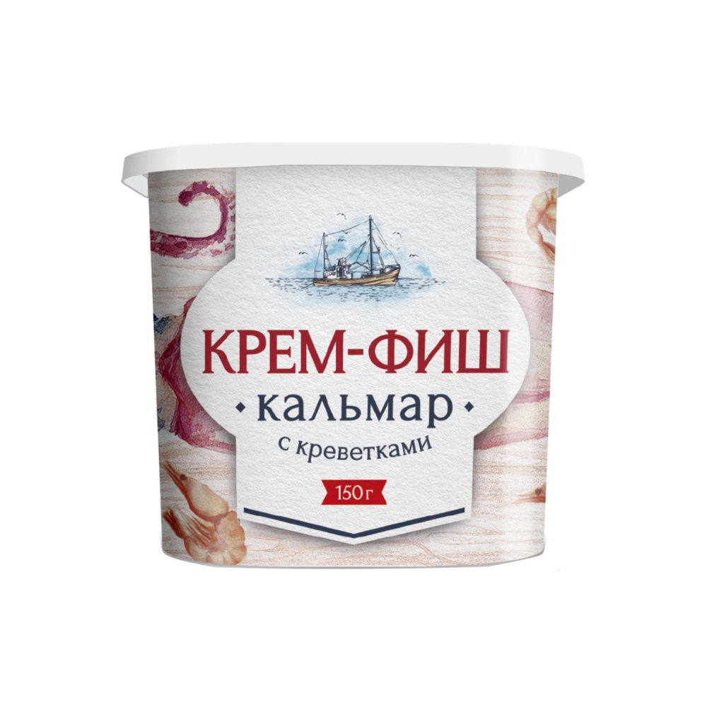 Купить паста из морепродуктов крем-фиш кальмар-креветка 150г с доставкой на  дом в магазине SPAR