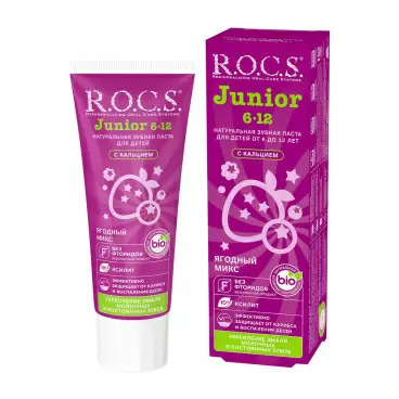 Изображение товара Зубная Паста R.O.C.S. Junior Ягодный Микс 6-12 Лет 74г
