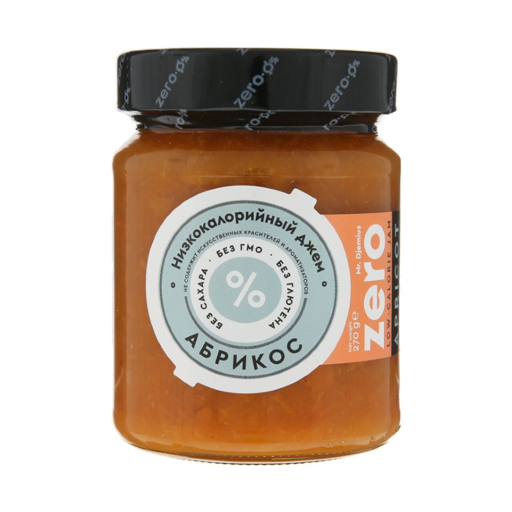 Изображение товара Mr.Djemius Zero Абрикос Джем 270мл — низкокалорийный, без сахара