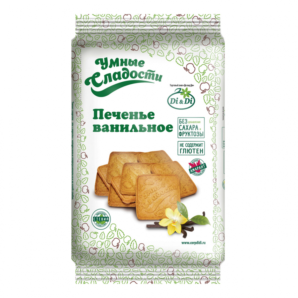 Изображение товара Печенье ванильное УМНЫЕ СЛАДОСТИ 230 г