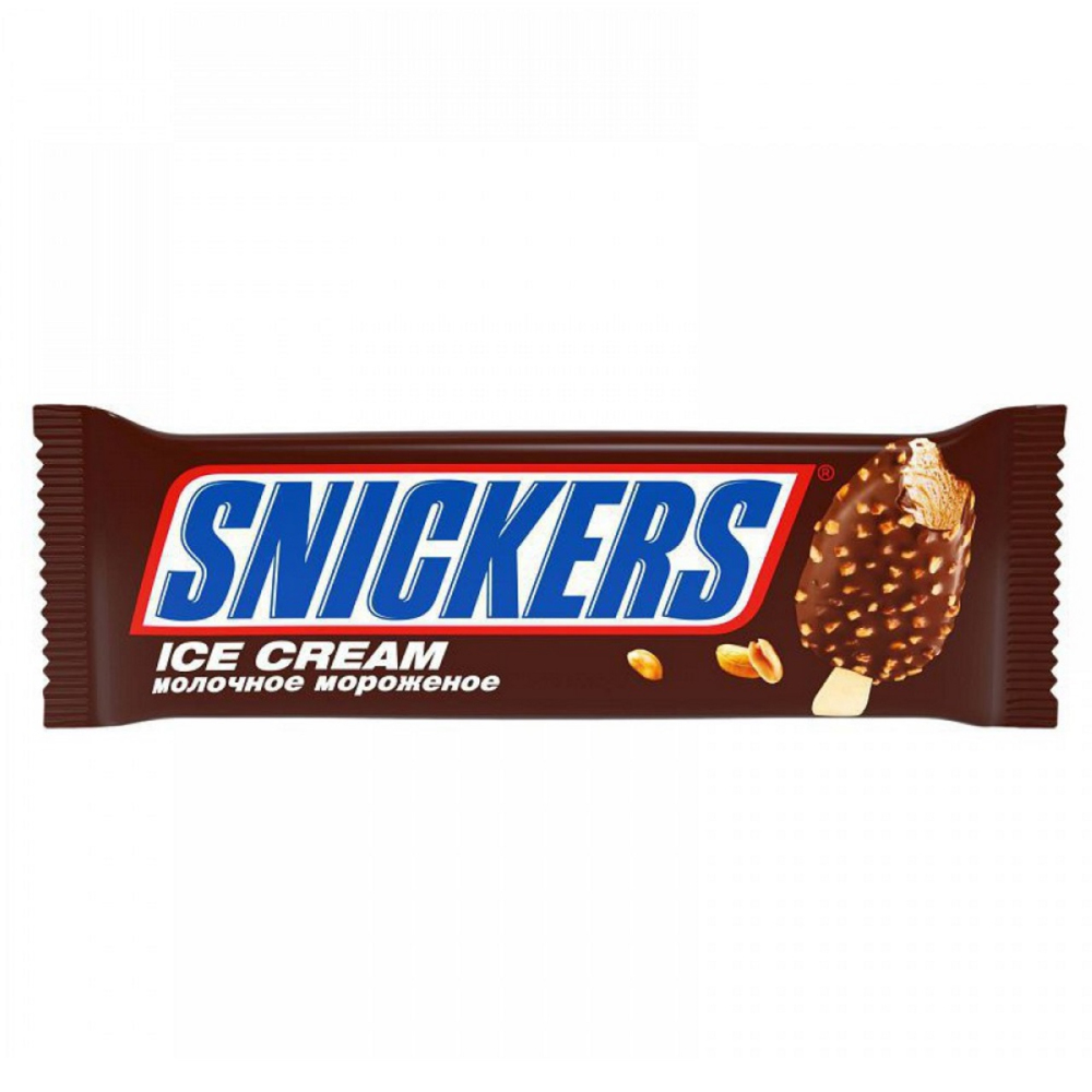 Купить мороженое snickers ice cream эскимо 65г с доставкой на дом в  магазине SPAR