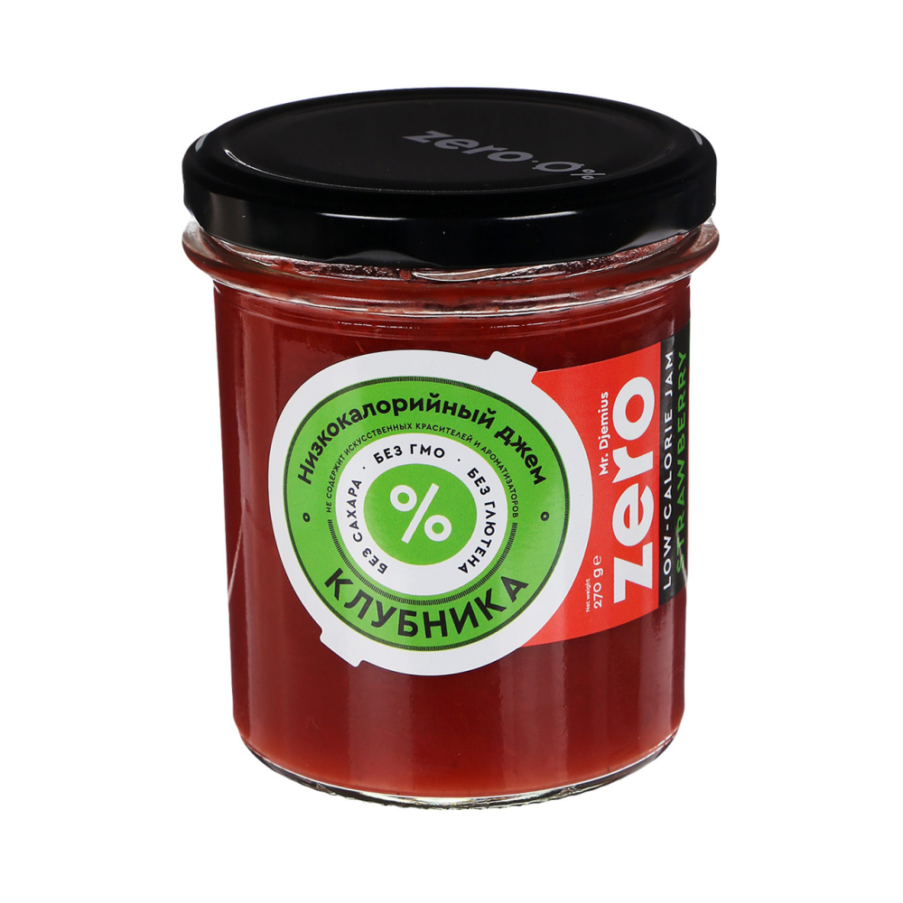 Изображение товара Джем Mr.Djemius Zero Клубника Низкокалорийный 270мл