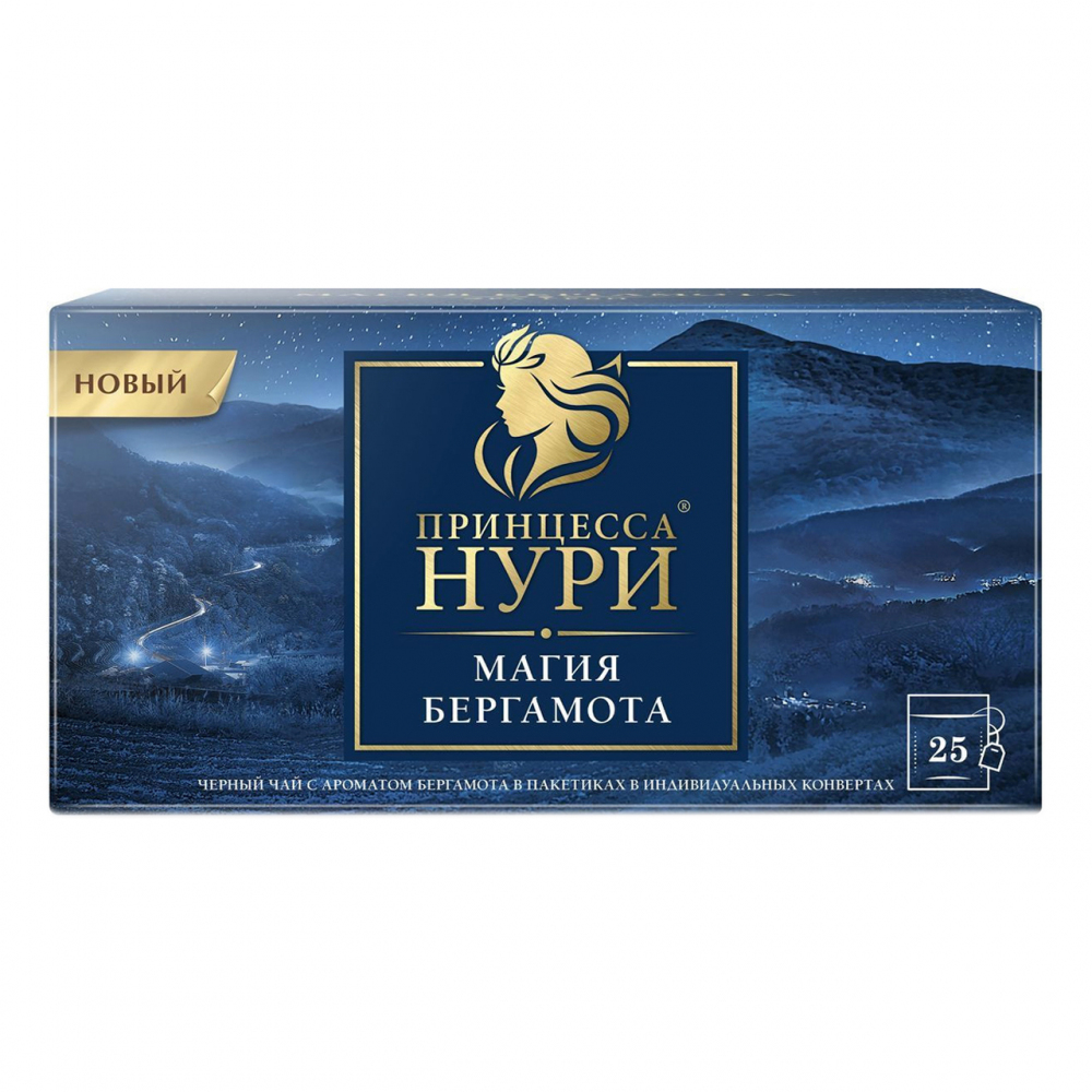 Изображение товара Чай Черный Принцесса Нури Магия Бергамота 25 Пакетиков