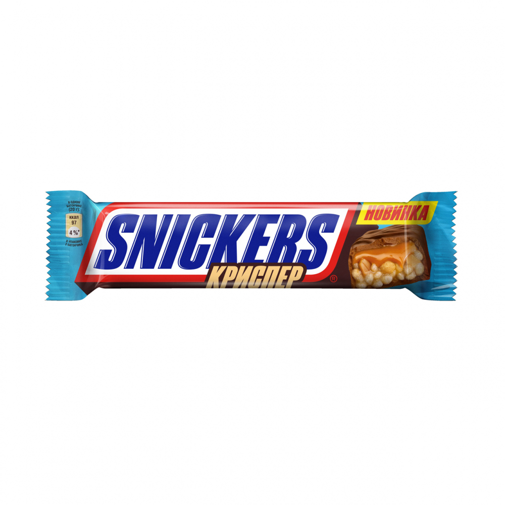 Купить шоколадный батончик snickers криспер 60г с доставкой на дом в  магазине SPAR