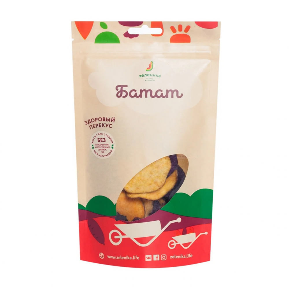 Изображение товара Здоровый Перекус Зеленика Батат 50г