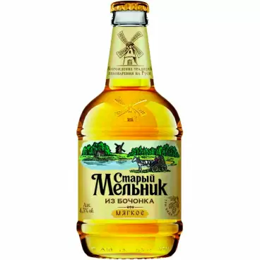 Изображение товара Пиво Старый Мельник из Бочонка Мягкое 4,3% 0,45л Стекло