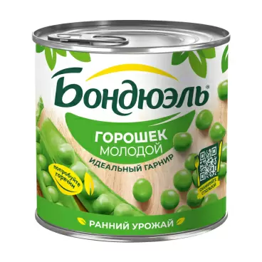 Изображение товара Горошек Бондюэль Молодой 400г ж/б