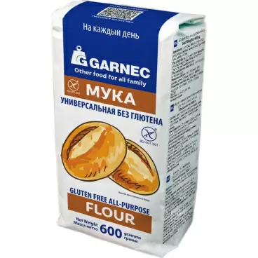 Изображение товара Мука Универсальная Гарнец без Глютена 600г