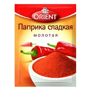 Изображение товара Приправа Orient Паприка Сладкая 15г Изображение товара Приправа Orient Паприка Сладкая 15г