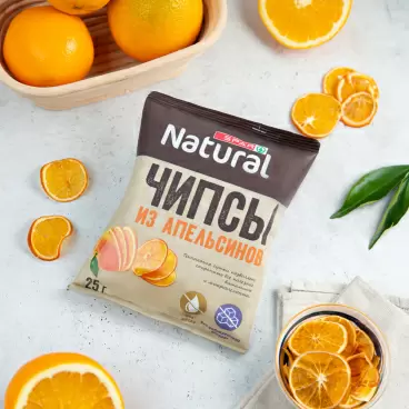 Изображение товара Чипсы SPAR NATURAL из Апельсинов 25г