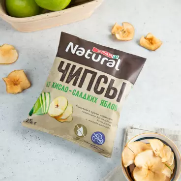 Изображение товара Чипсы SPAR NATURAL Яблочные 25г