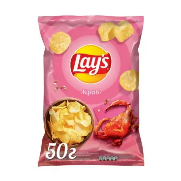 Изображение товара Чипсы Lays Краб 50г