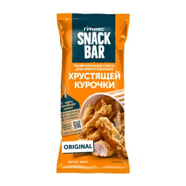 Изображение товара Смесь Панировочная Гурмикс для Хрустящей Курочки 240г