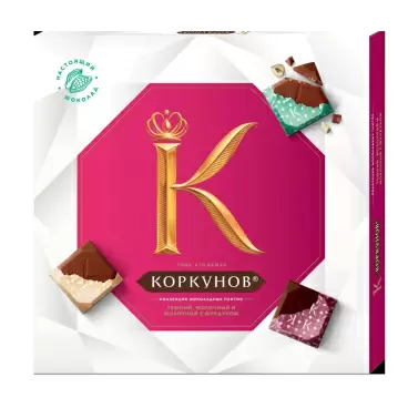 Изображение товара Набор Конфет Коркунов Коллекция Плиток 131г Изображение товара Набор Конфет Коркунов Коллекция Плиток 131г