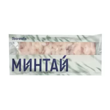 Изображение товара Филе Минтая Borealis без Шкуры без Кости Свежемороженое 750г
