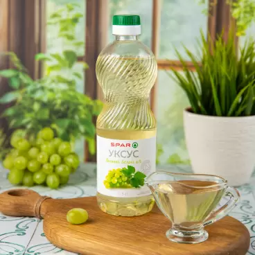 Изображение товара Уксус SPAR Винный Белый Натуральный 6% 500мл