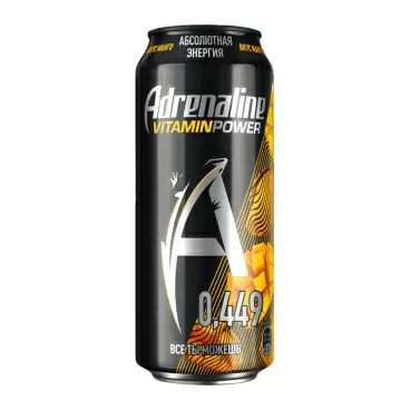 Изображение товара Энергетический Напиток Adrenaline Game Fuel Манго 0,449л