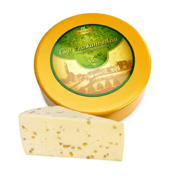 Изображение товара Сыр Здравушка с Пажитником и Ароматом Грецкого Ореха 45%