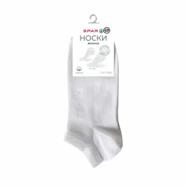 Изображение товара Носки Женские SPAR Укороченные Белые р.35-37