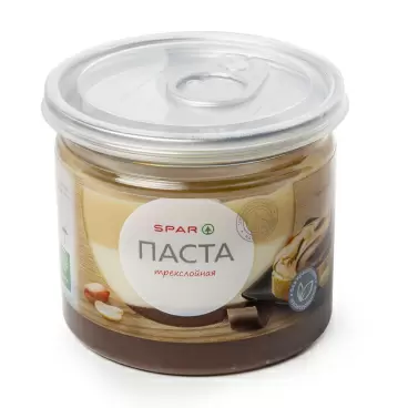 Изображение товара Паста SPAR Орехово-Шоколадная Трехслойная 150г