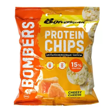 Изображение товара Чипсы Bombbar Цельнозерновые Нежный Сыр 50г