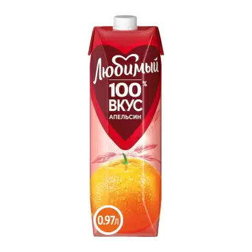 Изображение товара Нектар Любимый Апельсин с Мякотью 0,97л