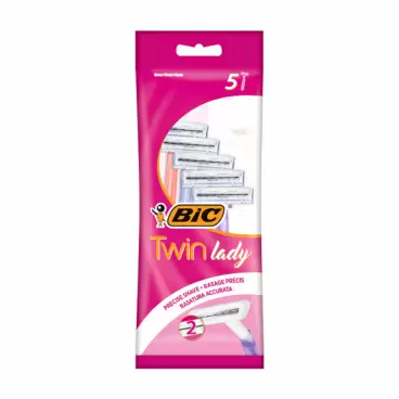 Изображение товара Станки Одноразовые Bic Twin Lady 5шт Изображение товара Станки Одноразовые Bic Twin Lady 5шт
