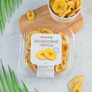 Изображение товара Банановые Чипсы SPAR 100г