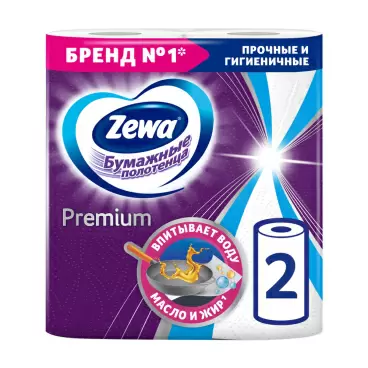 Изображение товара Бумажные Полотенца Zewa Premium 2 Рулона