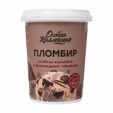Изображение товара Мороженое Пломбир Особая Коллекция Карамель с Трюфелем 300г