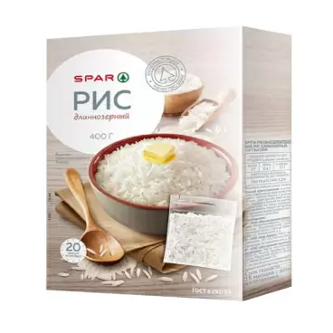 Изображение товара Рис SPAR Длиннозерный 5*80г