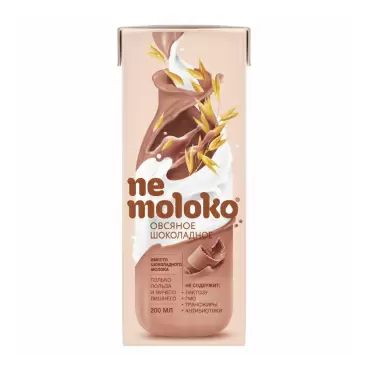 Изображение товара Напиток Овсяный Nemoloko Шоколадный 200мл